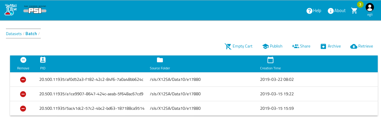 Prepare datasets for publication